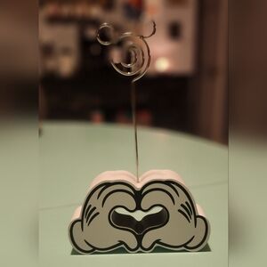 Hallmark Mickey Hands Photo Holder - White and Black